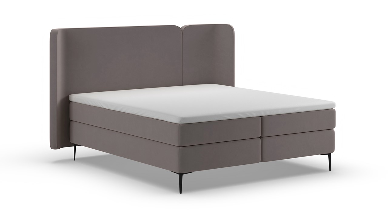 Boxspring Mesa - Warm wool dark grey