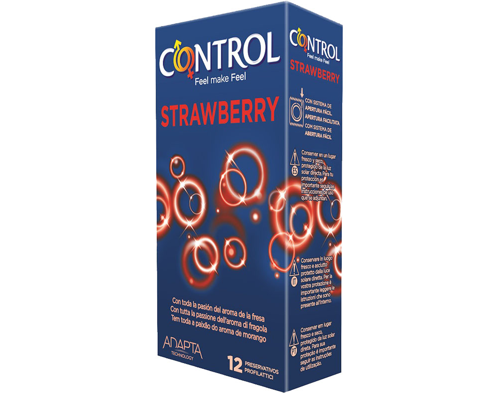 Preservativos Strawberry Control 12 unid