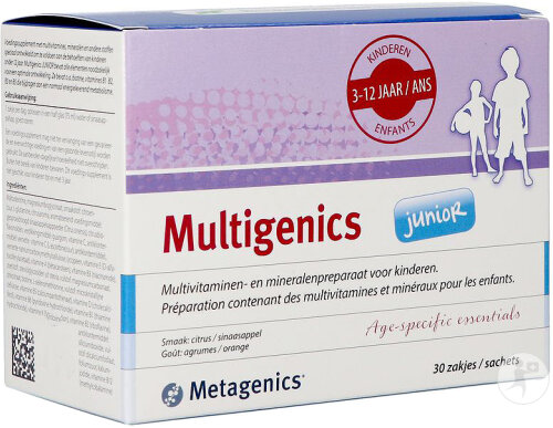 Metagenics Multigenics Junior 30 Sachets Nouvelle Formule