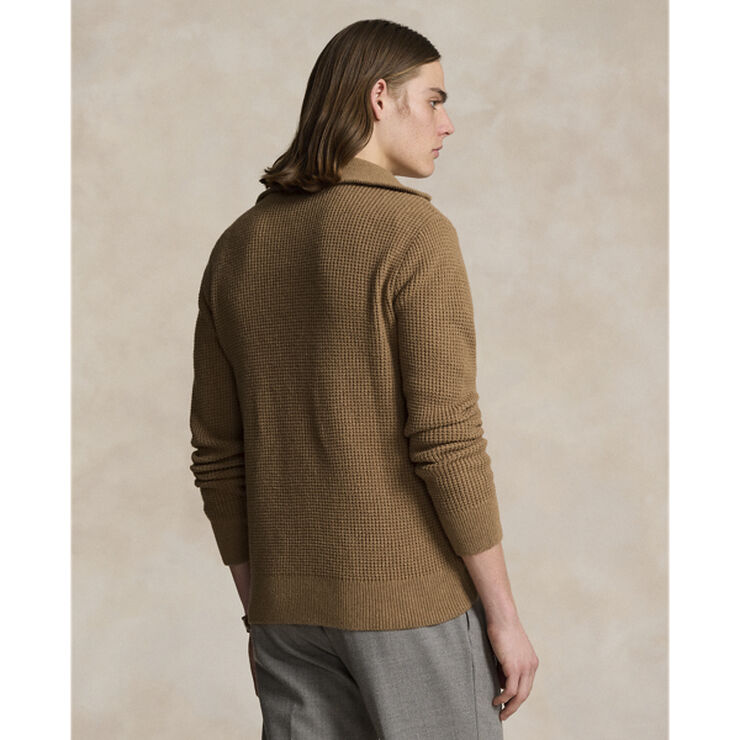 Polo Ralph Lauren COTTON WOOL-LSL-PLO Brown sugar melange