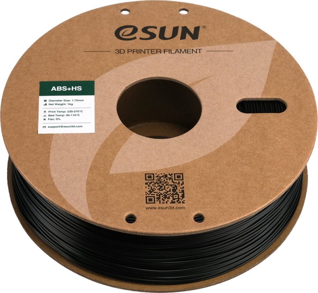 eSUN  ABS+HS Black, 1,75 mm / 1000 g    ABS-Material für den High Speed-Druck