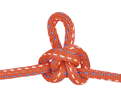 Paraloc Mamutec polypropyleen touw, rood/blauw/wit, Ø 6 mm, verkocht per meter