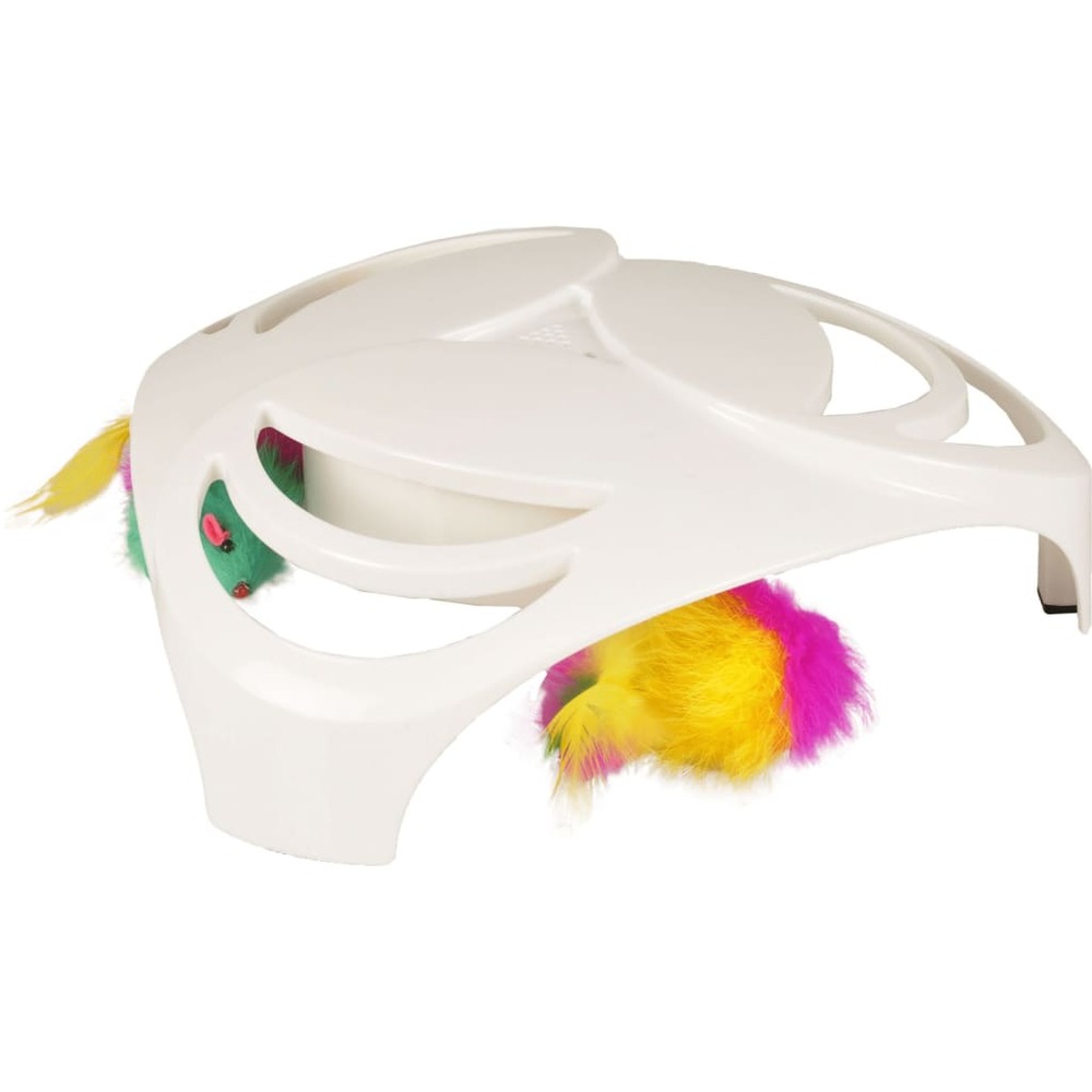 Jouet pour chats helico 25x25x8 cm blanc