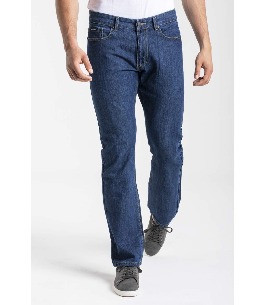 Jeans coupe droite RL70 confort coton stone washed MARINE