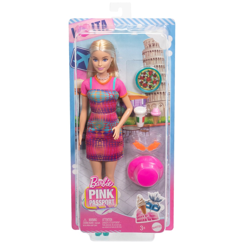Barbie Pink Passport Italy Puppe
