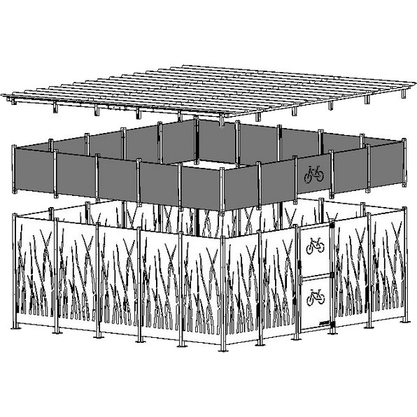 Réhausse pour abri suivant M107VSUIRO/TB/BA