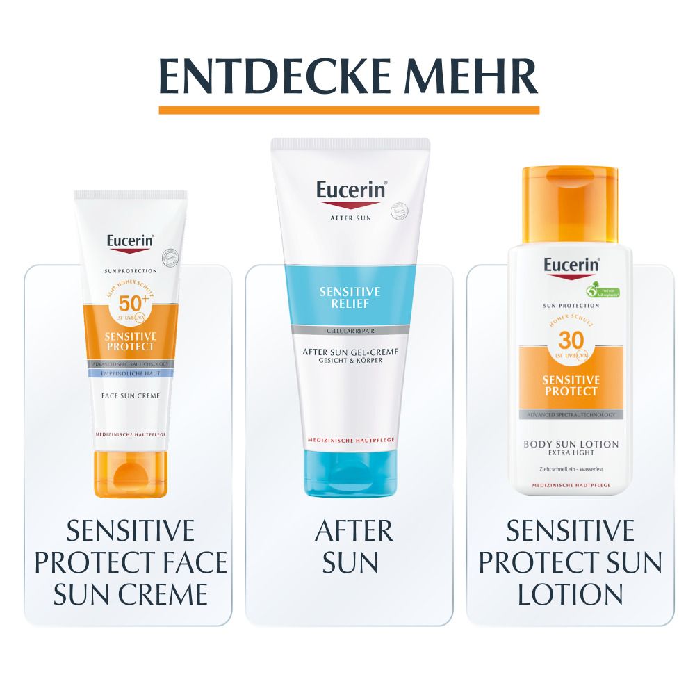 Eucerin® Sensitive Protect Sun Lotion Extra Light LSF 50+ – sehr hoher Sonnenschutz pflegt empfindliche Haut