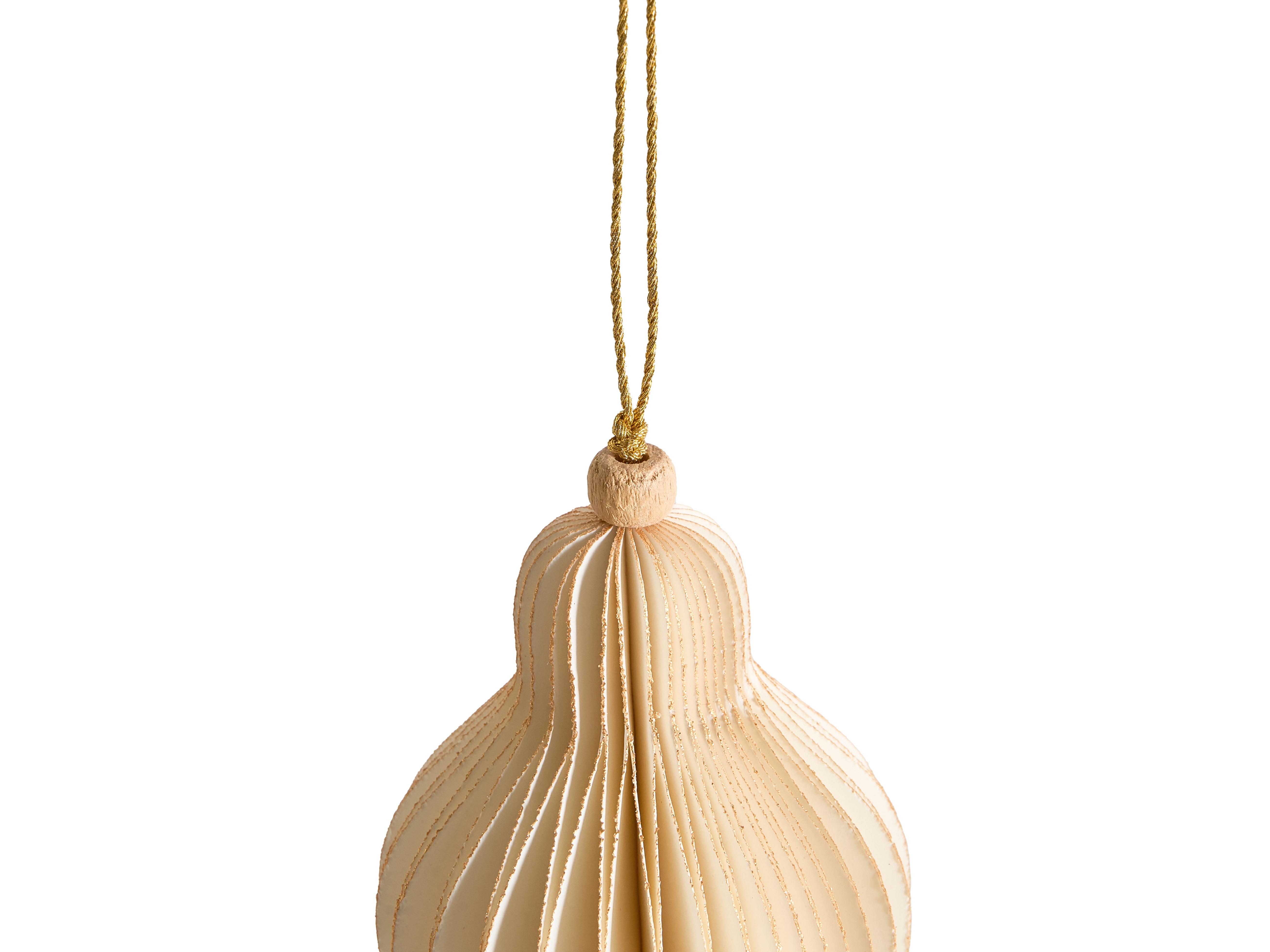 Set van 20 kerstornamenten ALTAELVA Papier Beige