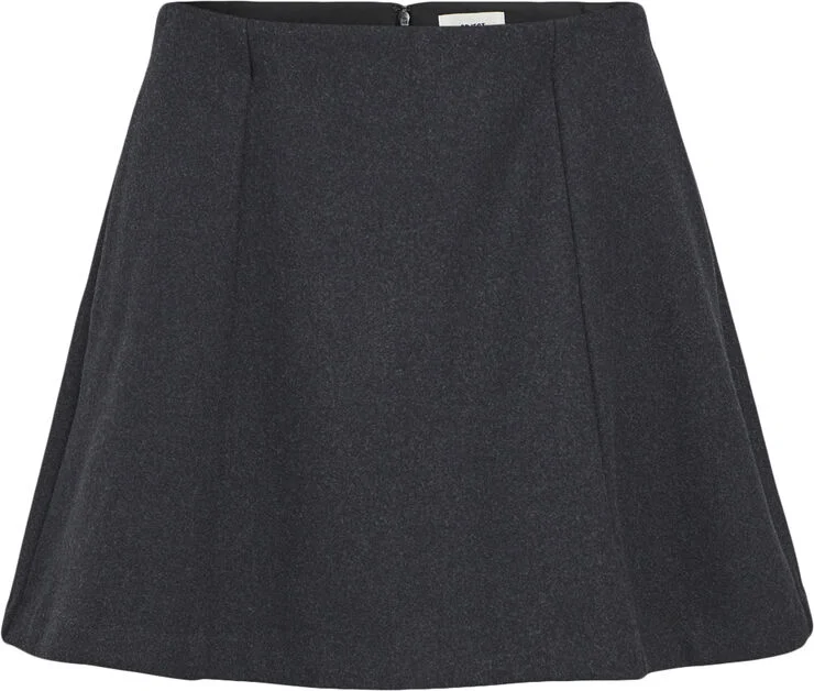 Object OBJMEGHAN SHORT A-SHAPE SKIRT 135 Dark grey melange