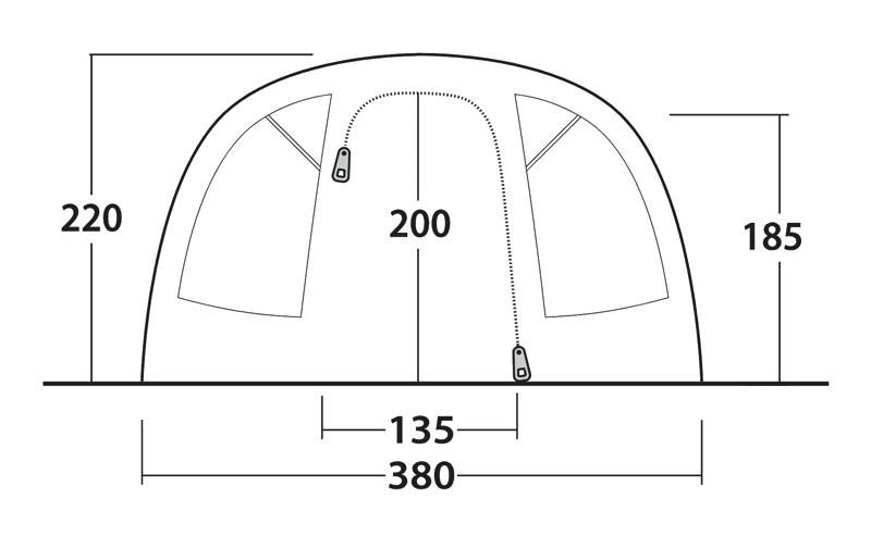 Outwell Denver 6 Tunnelzelt für 6 Personen