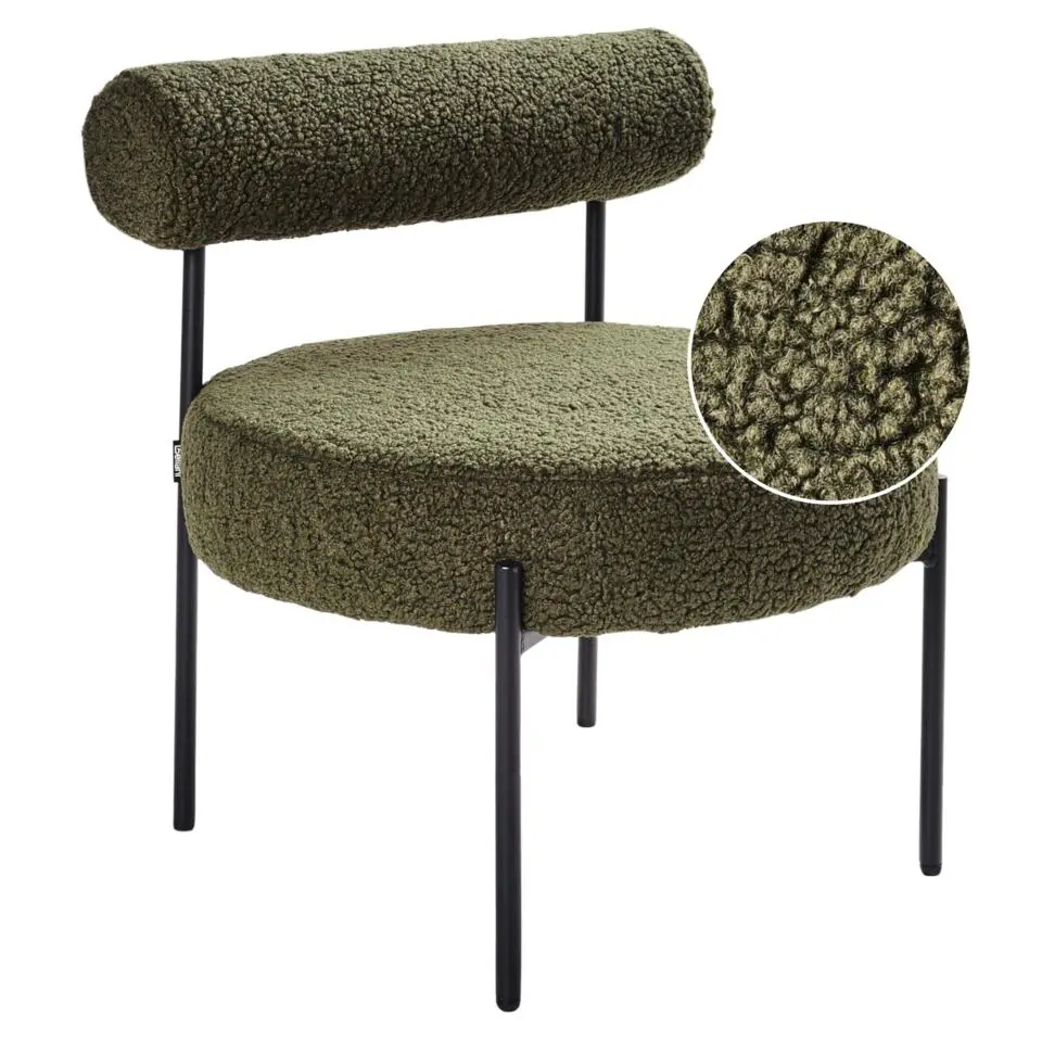 ALPHA - Fauteuil - Groen - Bouclé