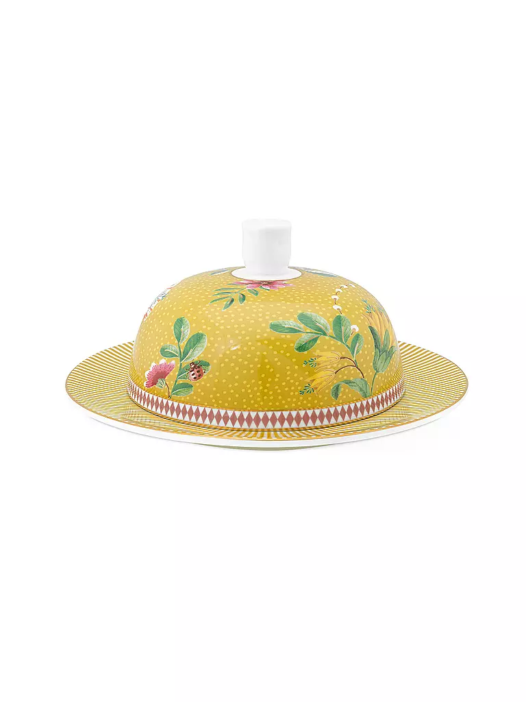 PIP STUDIO Butterdose rund LA MAJORELLE 17x8cm Gelb gelb