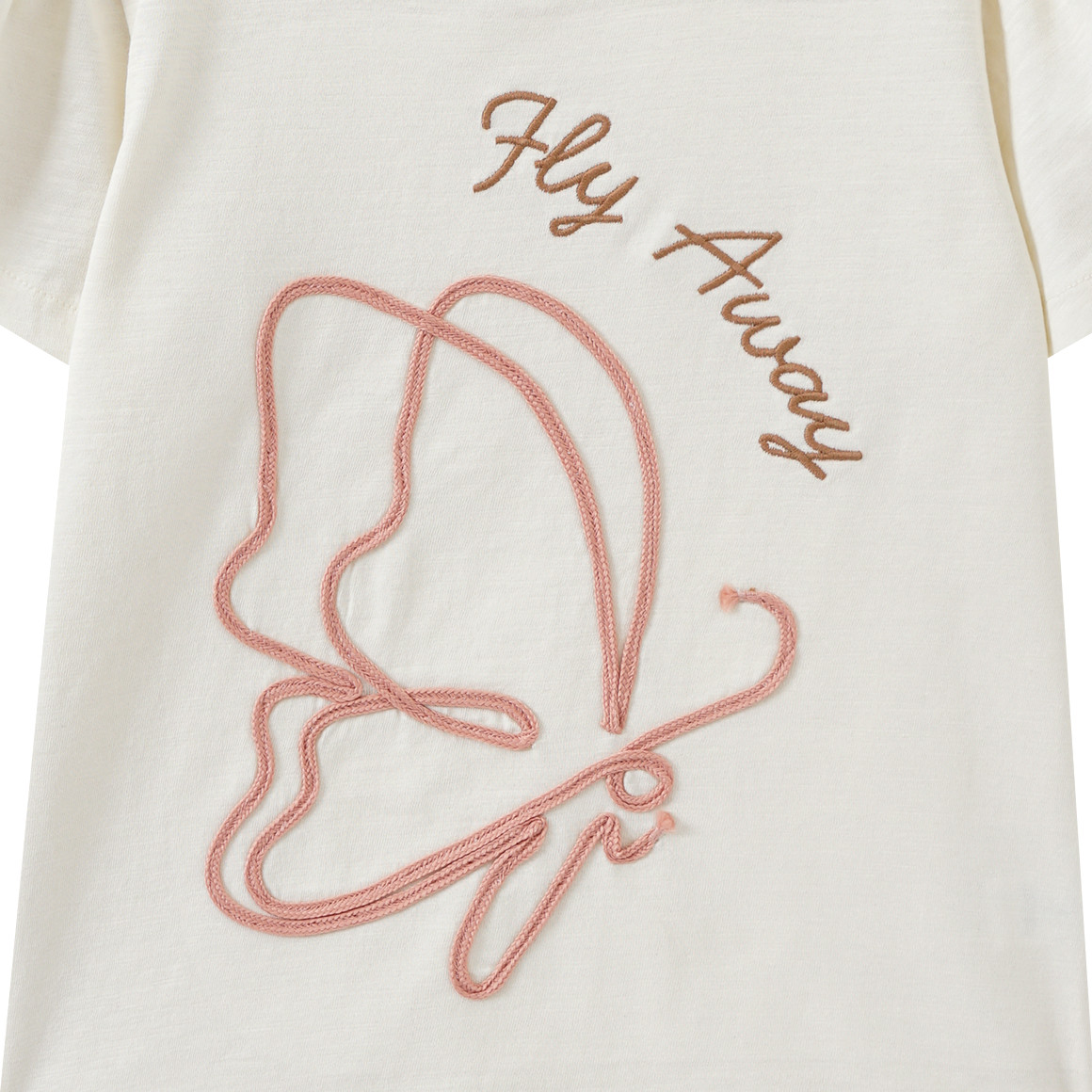 Topolino Mädchen T-Shirt mit Schmetterling weiss