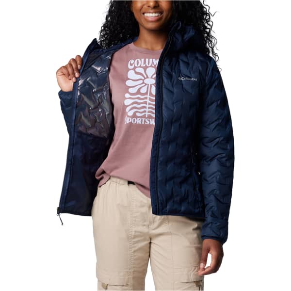 Doudoune randonnée COLUMBIA W DELTA RIDGE II DOWN HOODED JACKET COLLEGIATE NAVY