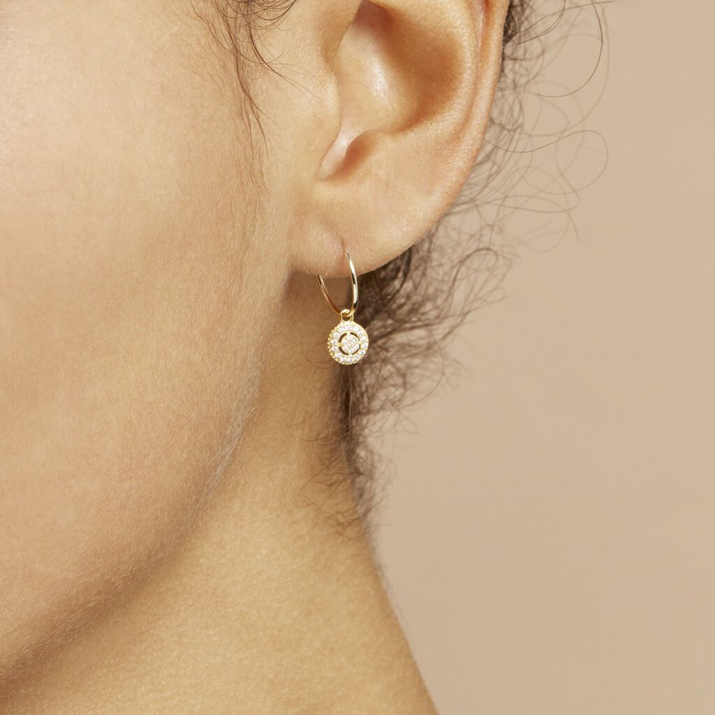 Créoles Lulu Or Jaune Oxyde