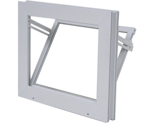 WOLFA Multifunctioneel Kantelraam PLUS, Wit Kunststof, 600x400 mm met Isolatieglas