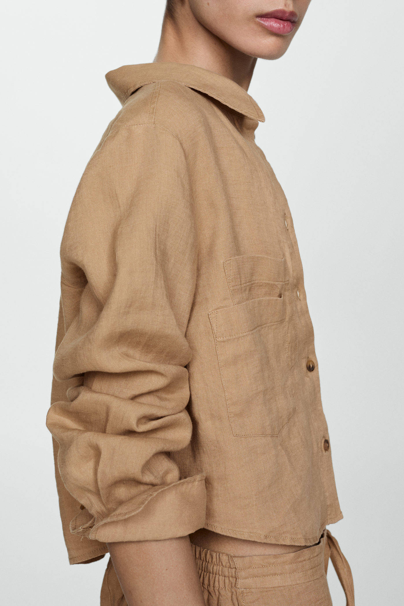 Mango blouse camel