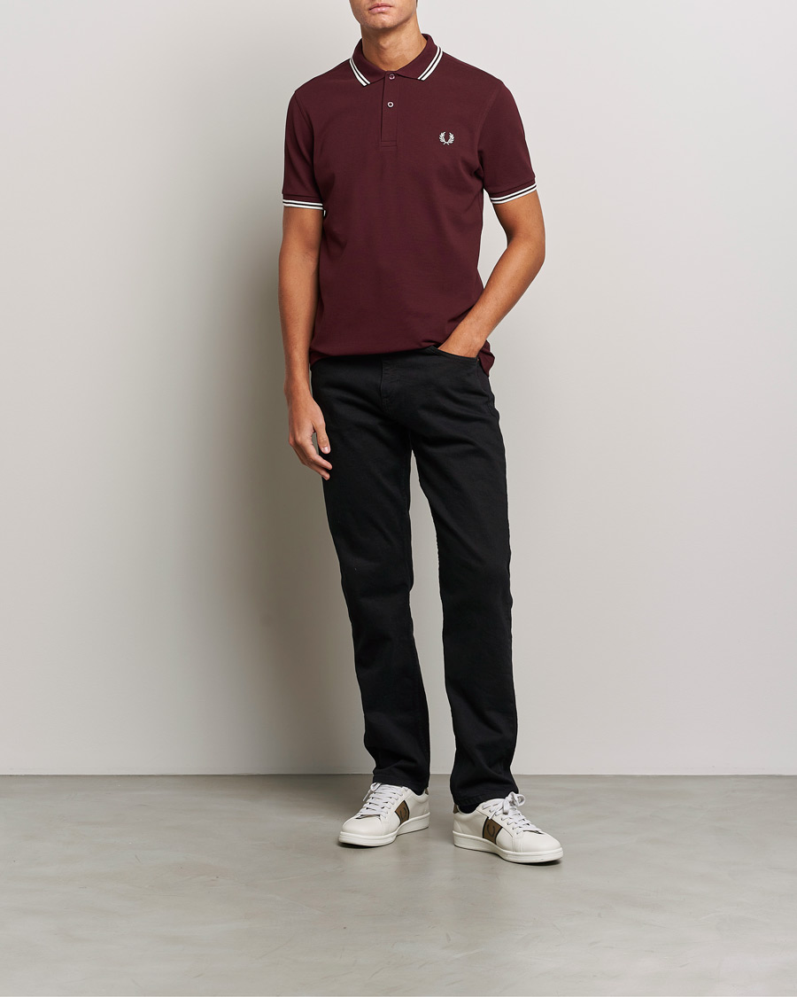 Fred Perry Twin Tipped Polo Shirt Oxblood