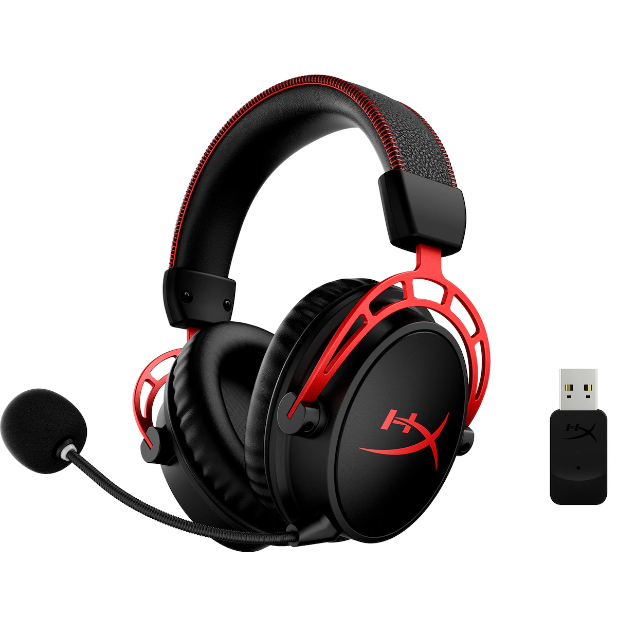HyperX Cloud Alpha trådløst gaming headset (rød/sort)