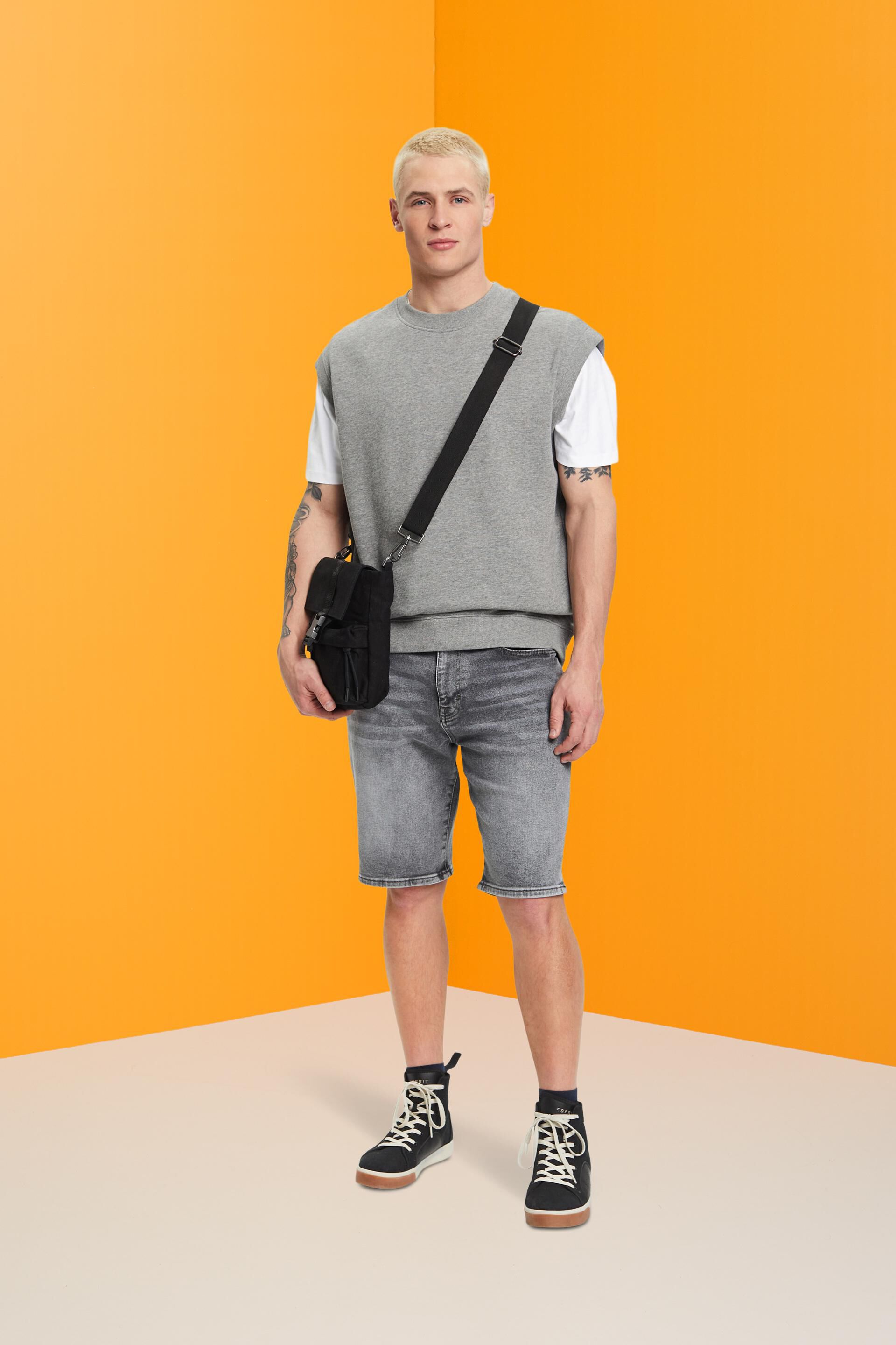 Short en jean décontracté de coupe Slim Fit