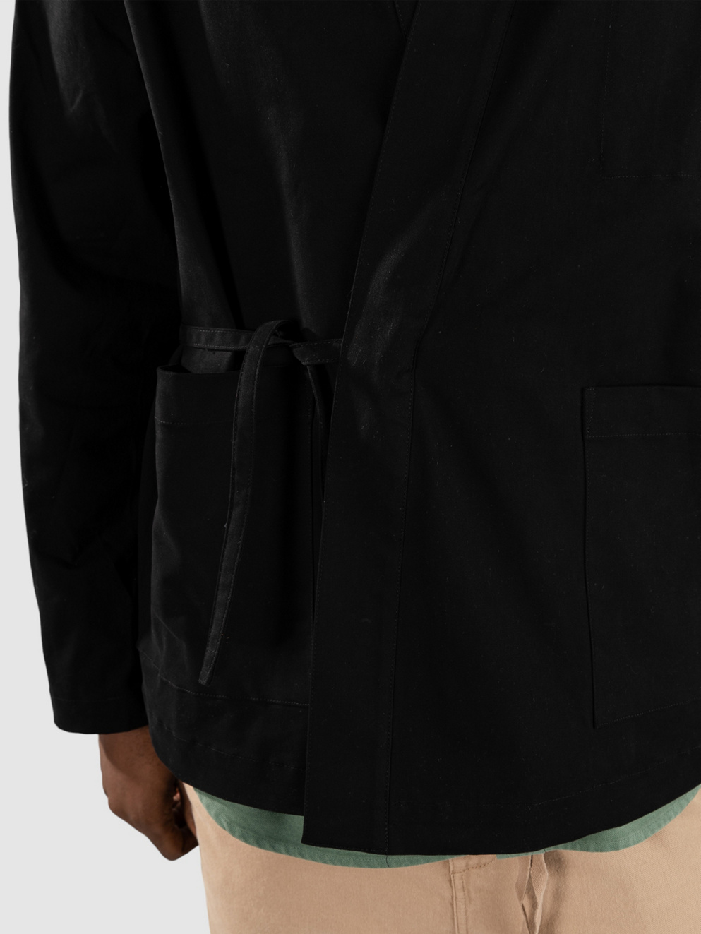 Anerkjendt Akjesper Kimono Overshirt Jacket caviar