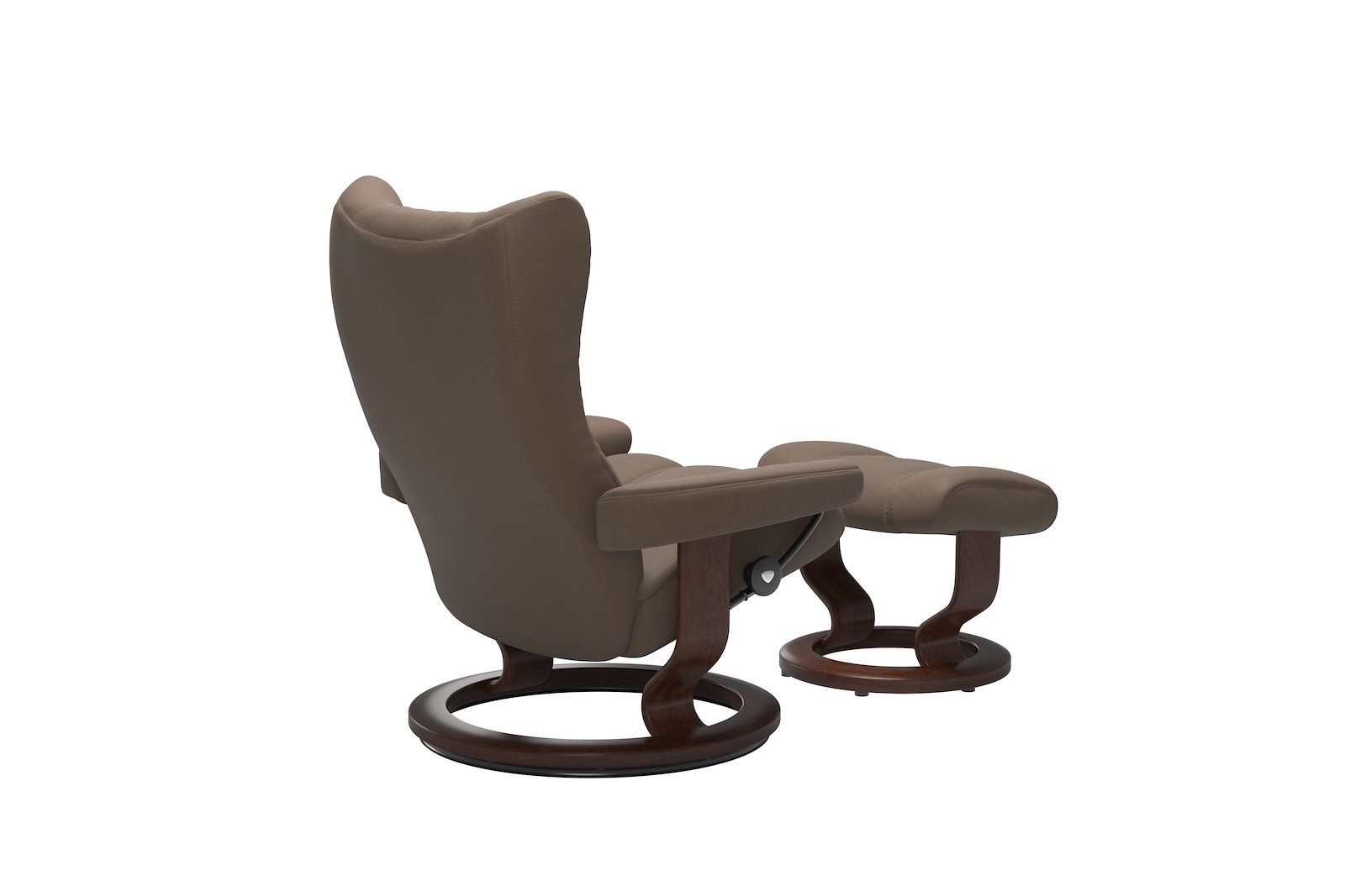 Wing lenestol m/krakk i hud Batick Mole - Classic - Brun beiset