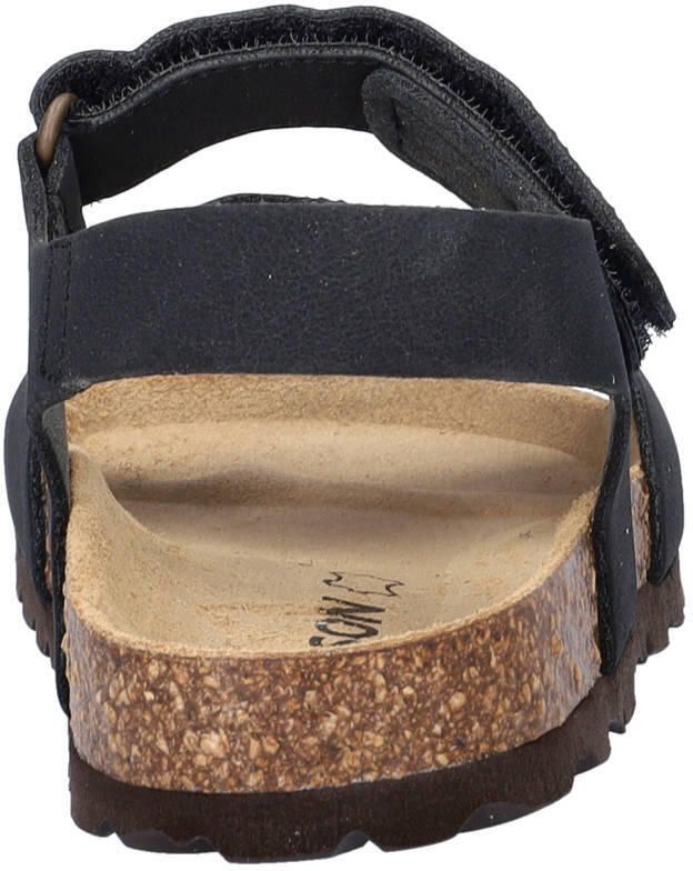 Nelson Kids leren sandalen zwart