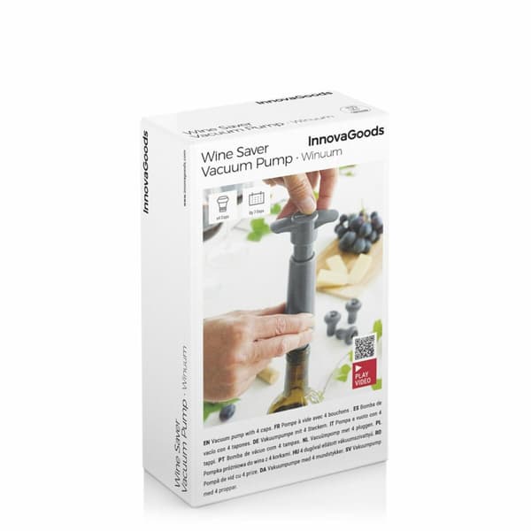 Vakuumpumpe og Vinstoppere Winuum InnovaGoods (4 hetter)