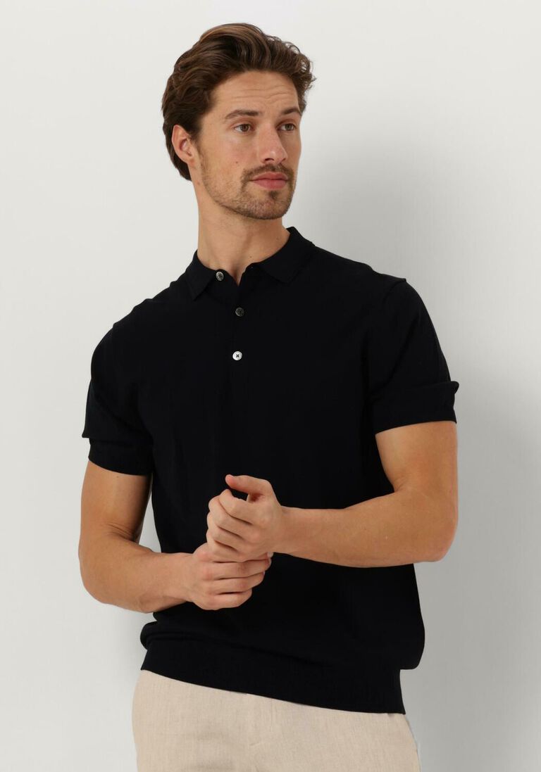 PROFUOMO donkerblauwe profuomo polo polo short sleeve