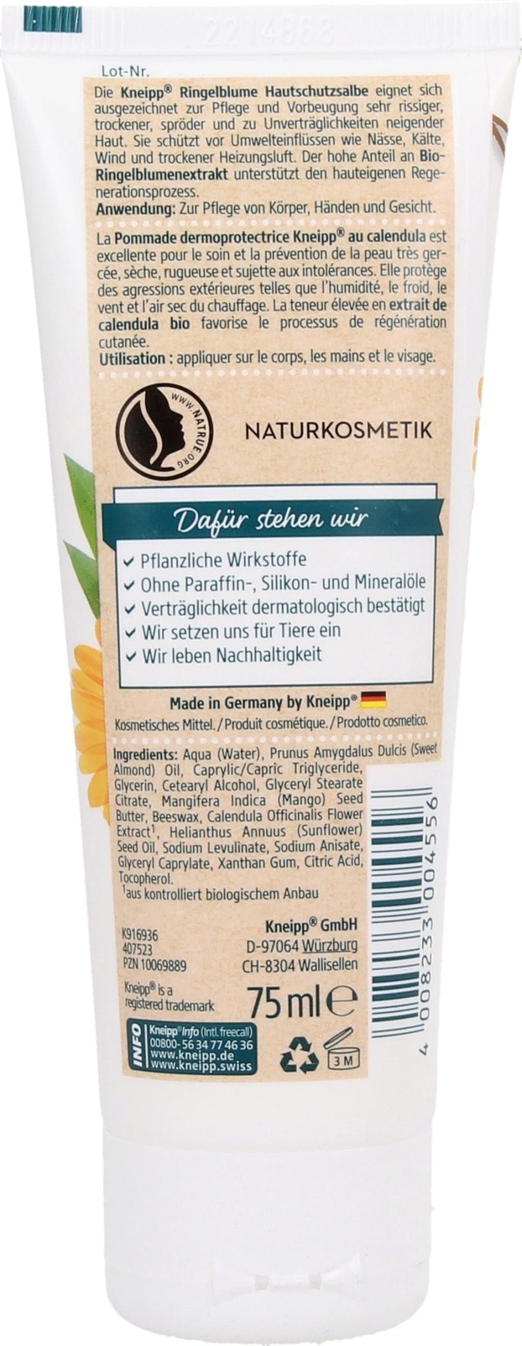 Kneipp  Ringelblume Hautschutzsalbe, 75 ml
