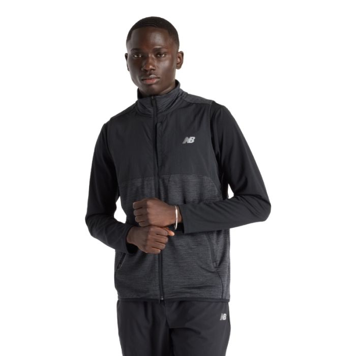 New Balance Herre Veste Heat Grid Vest Sort
