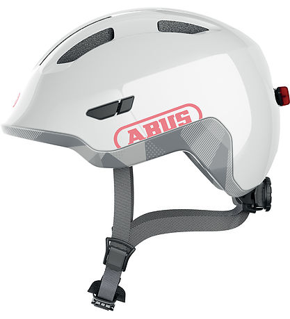 Abus Fahrradhelm - Smiley 3.0 Ace LED - Glänzend White
