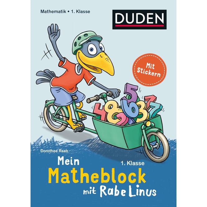 DUDEN - Mein Matheblock mit Rabe Linus - 1.Klasse