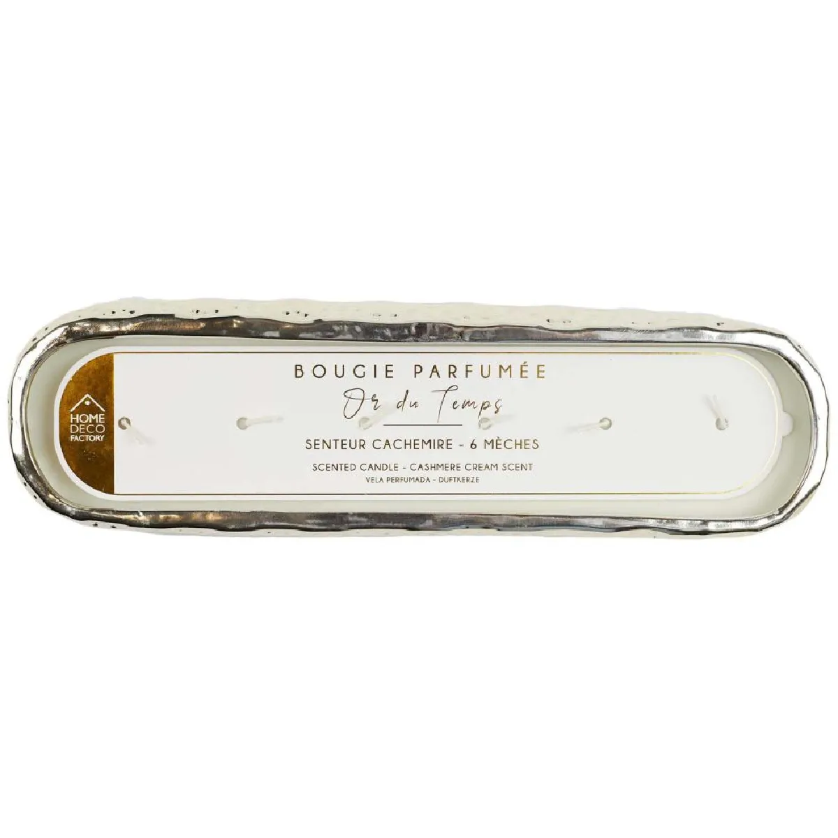 The Home Deco Factory Bougie parfumée or du temps