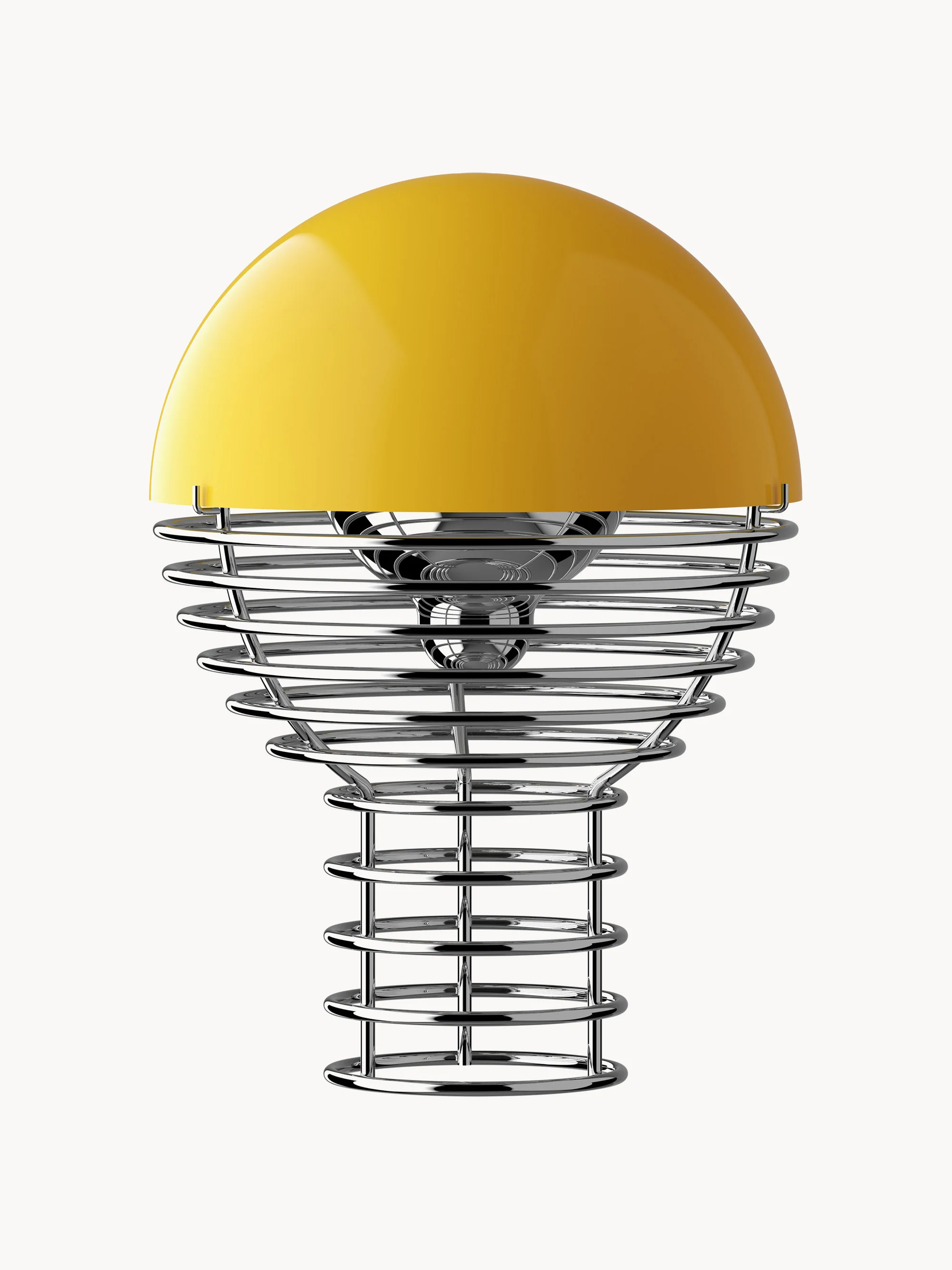 Kleine dimbare LED-tafellamp Wire, Design Verner Panton