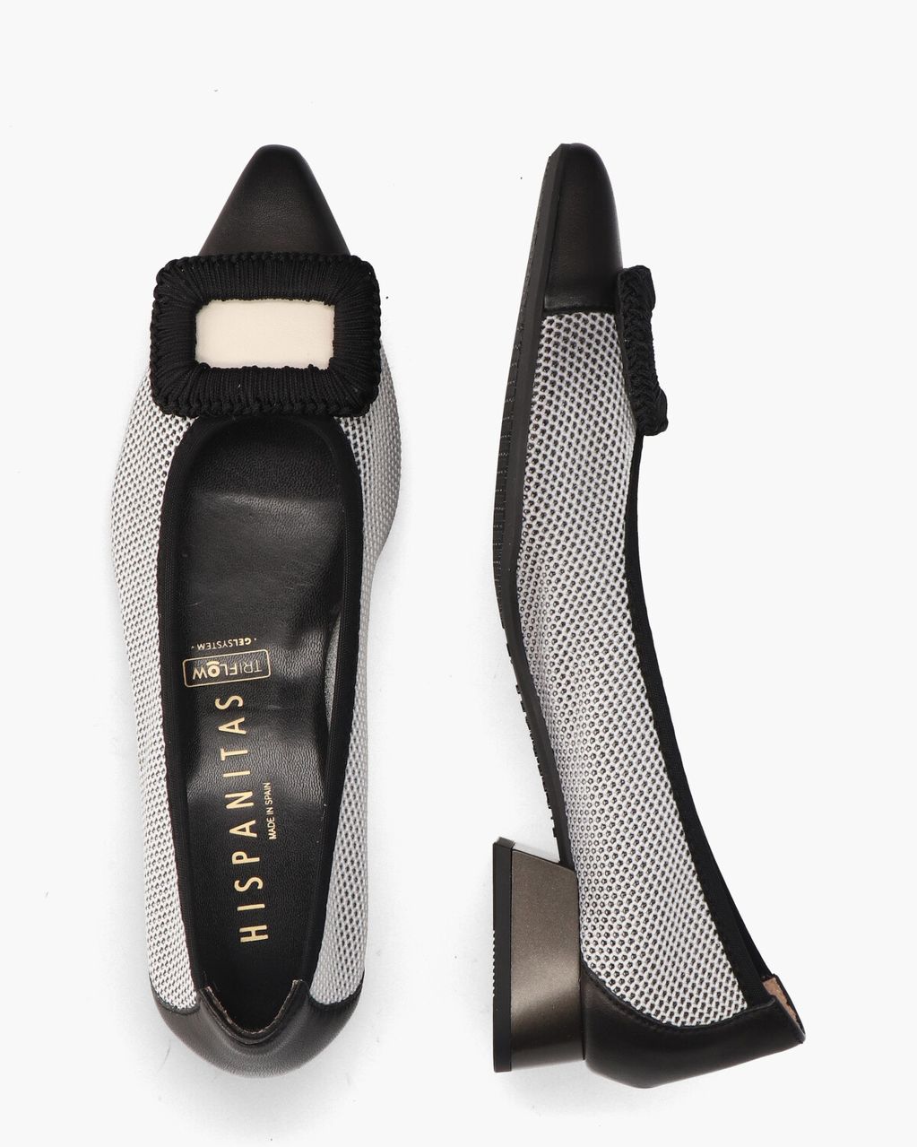 Hispanitas BHV243404 Zwart/Wit Damesloafers