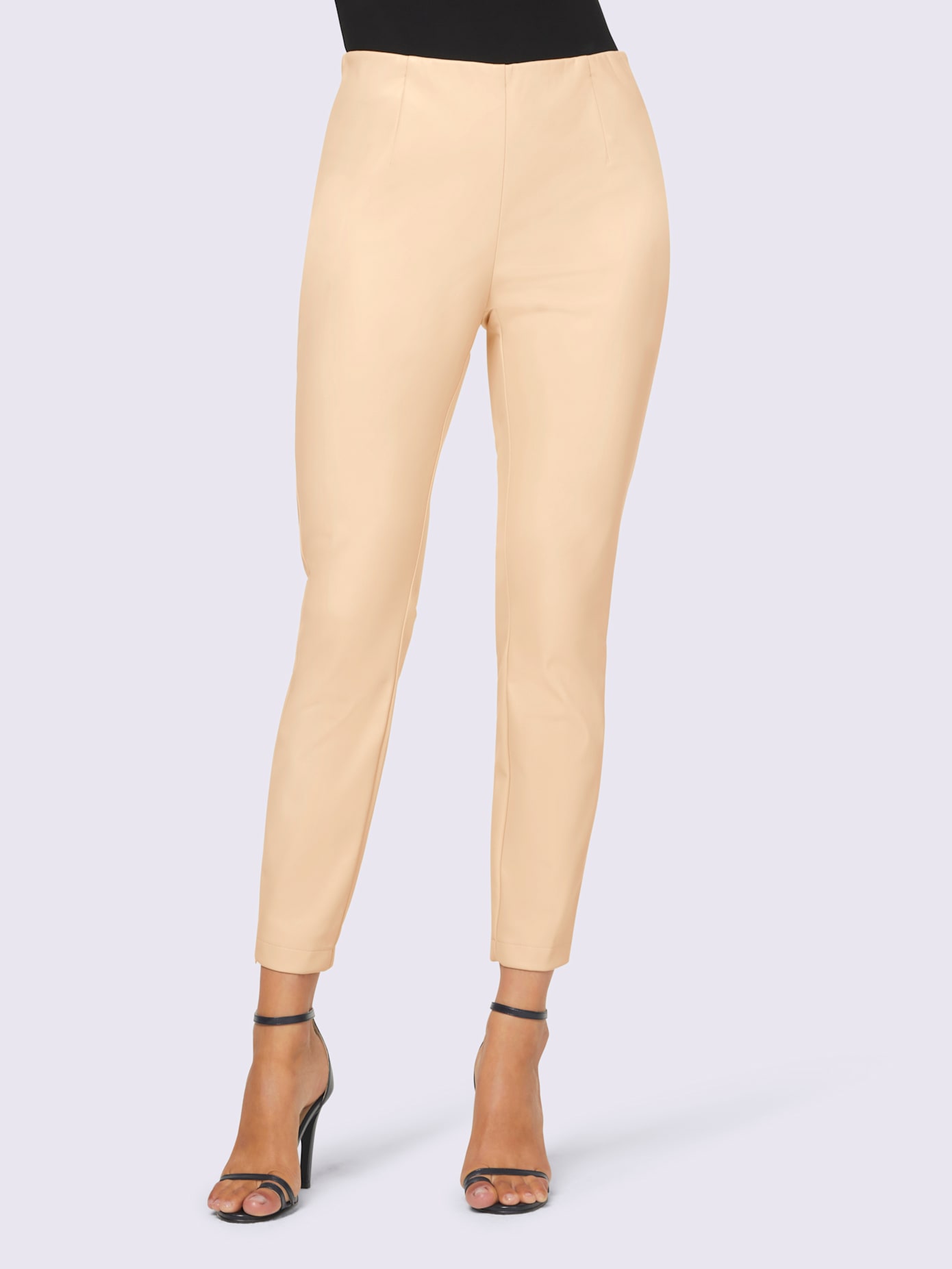 Pantalon en imitation cuir douceur optimale