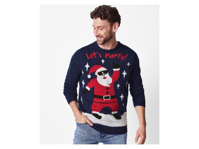 Heren kersttrui met lampjes
