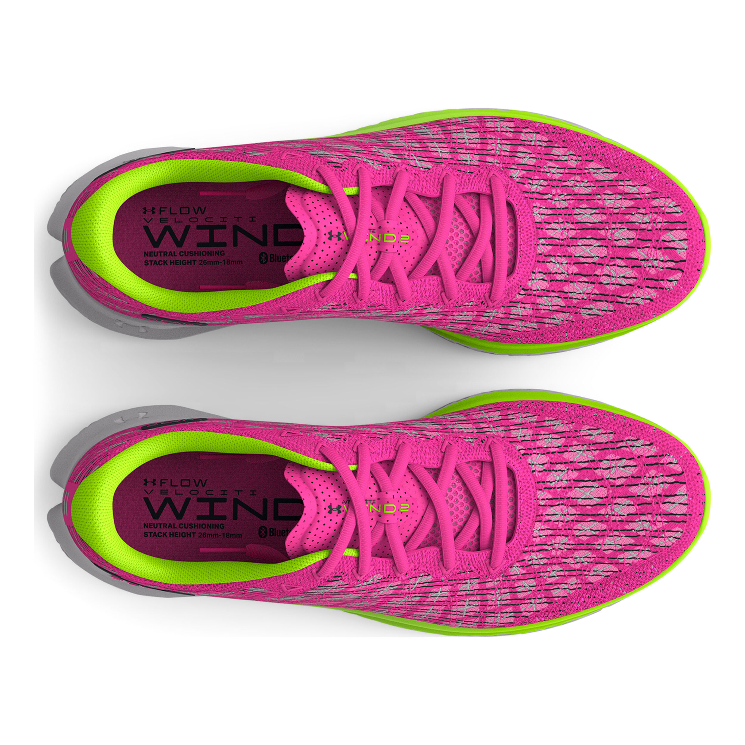 Under Armour FLOW Velociti Wind 2 Chaussure De Running Sans Stabilisateurs Femmes - Pink , Vert