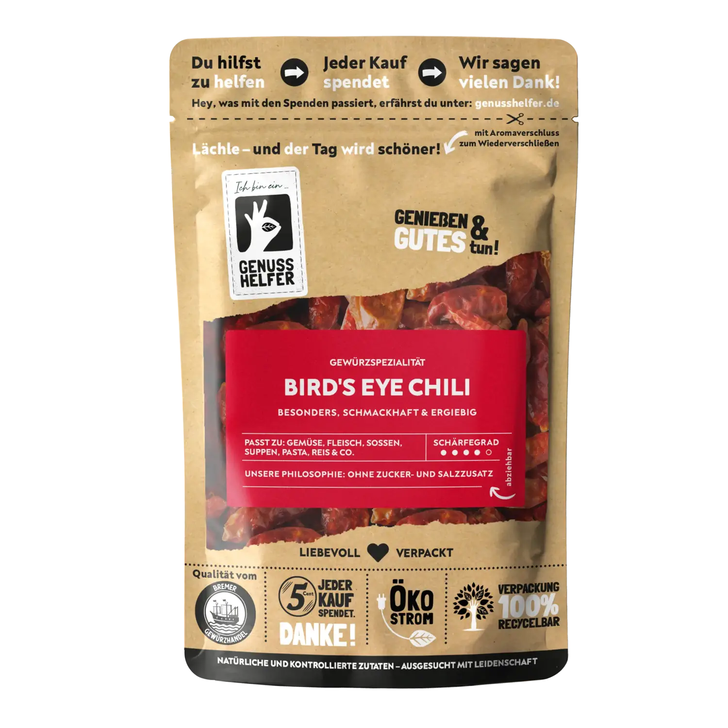 Chili Bird's Eye, ganz