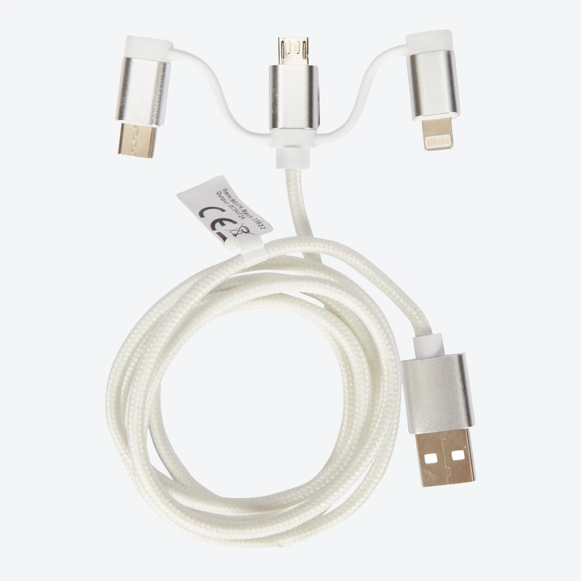 Soundlogic 3-in-1-Ladekabel, ca. 1,1m