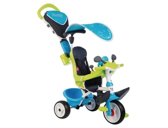 SMOBY - Tricycle baby driver plus bleu