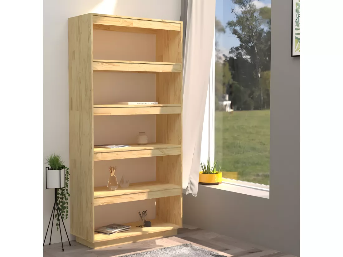 Bibliothèque/Séparateur de pièce 80x35x167 cm Pin massif