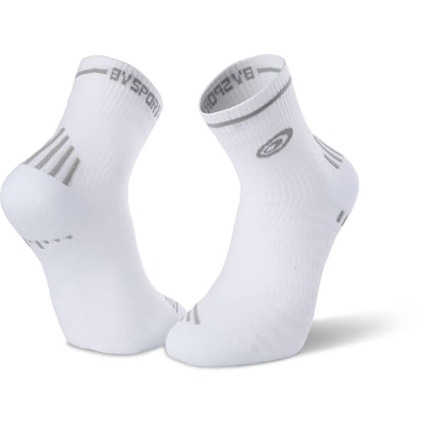 Chaussette running BV SPORT SOCQUETTE RUN MARATHON BLANC/GRIS