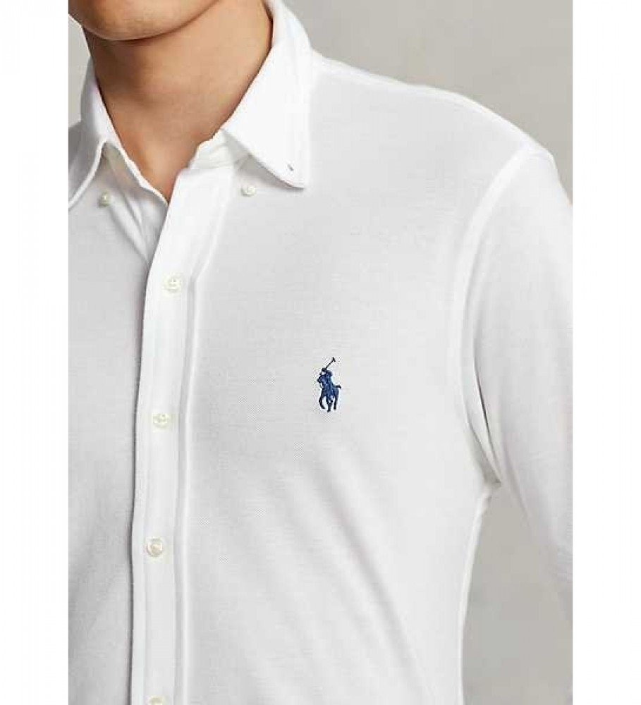 Camisa Ralph Lauren Ultralight Branca Piqué