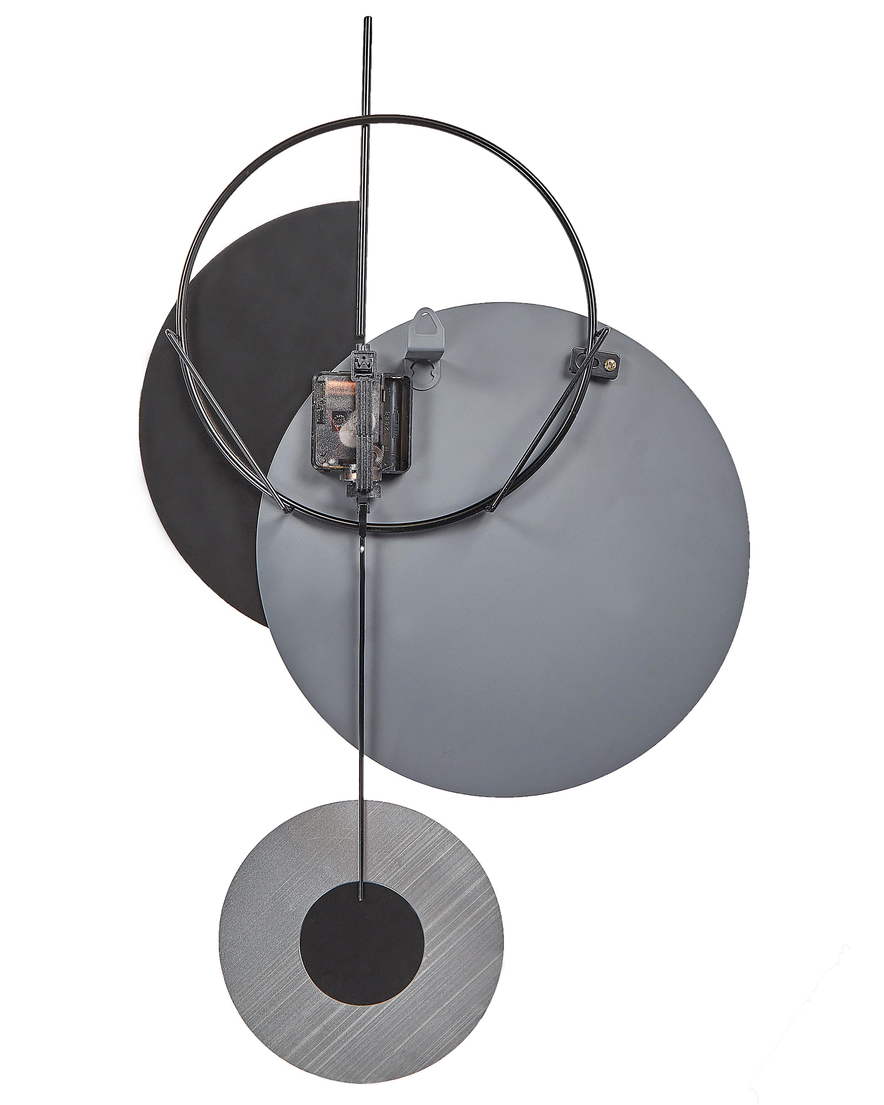 Wandklok NENDAZ 32 cm Metaal Grijs