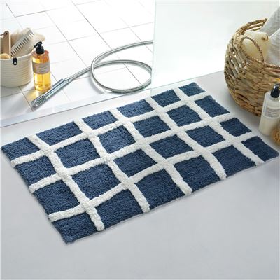Tapis de bain effet mosaïque - 1870 g/m² - BECQUET CRÉATION
