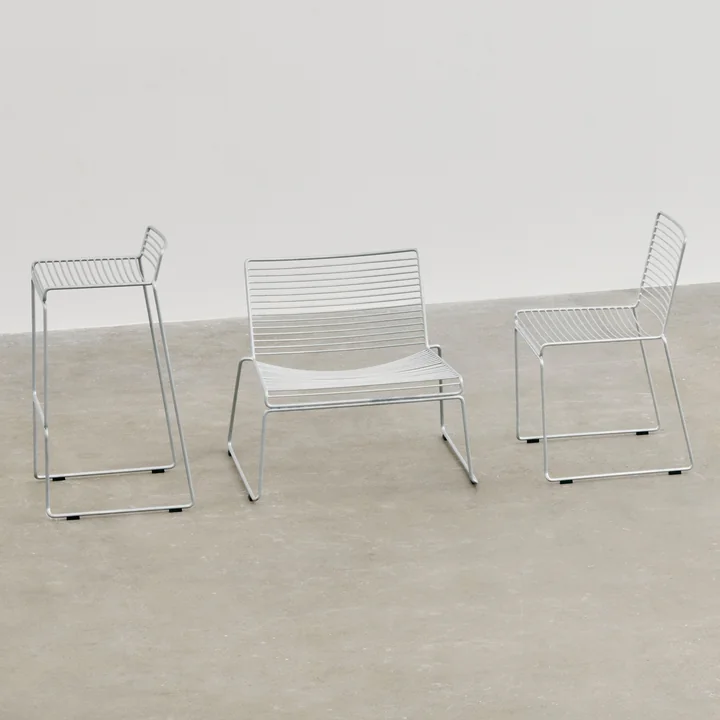 HAY - Hee Dining Chair, weiss (4er-Set)