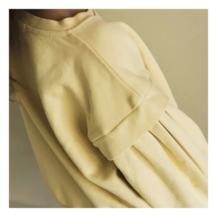 Jenest Sweat Manches Bouffantes Bird | Jaune pâle