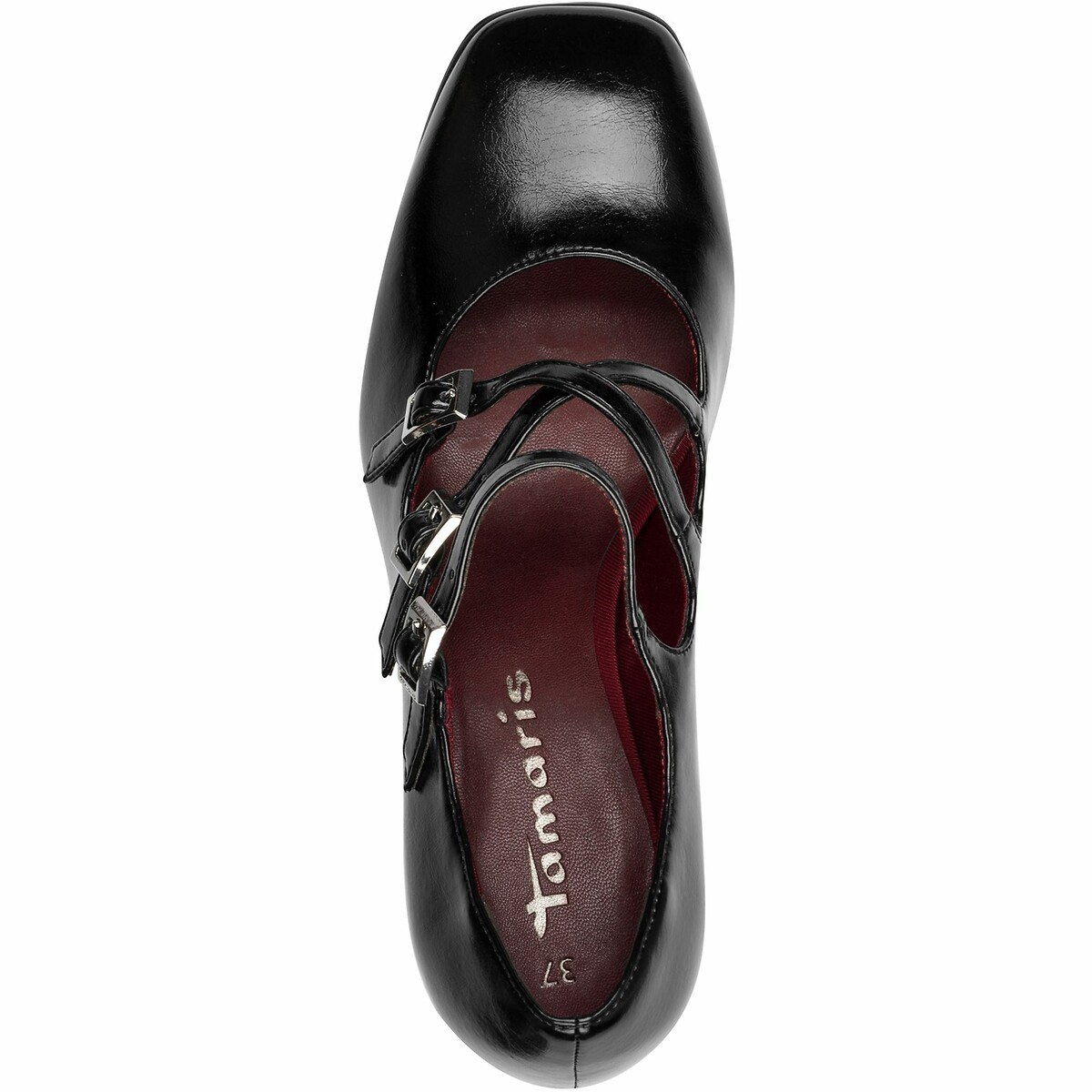 TAMARIS<br>Sapatos com tira dupla e salto